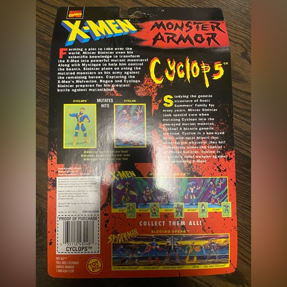 Set of Two 1997 X-Men Monster Armor Action Figurines - Picture 5 of 5